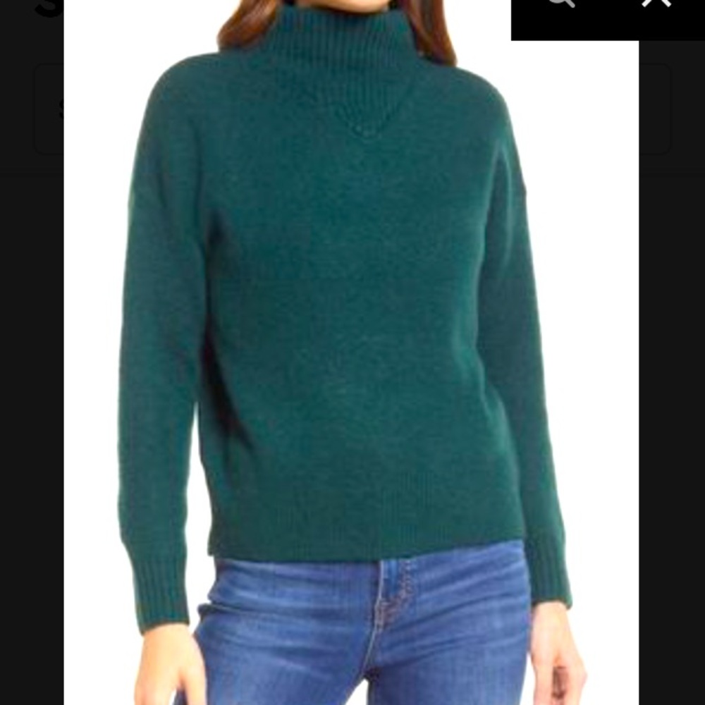 NWT Madewell Dillon Mock Neck Pullover Sweater Size XXS